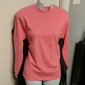 Fruit of the Loom Pink Long Sleeved T-Shirt